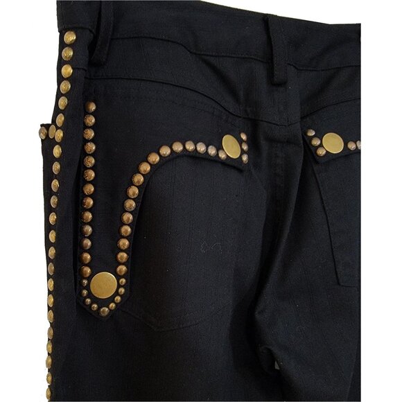 One Way to Rock Embellished Men's Black Pants - Picture 8 of 8